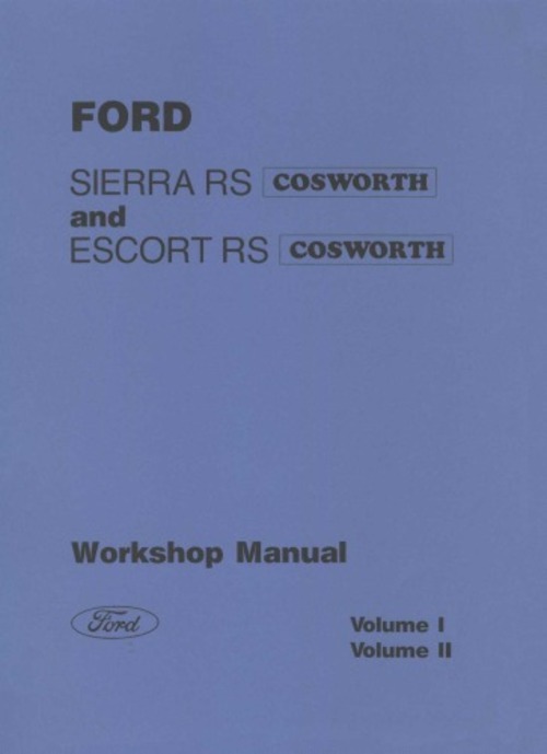 Product picture Ford Sierra RS and Escort RS Cosworth Workshop Manual